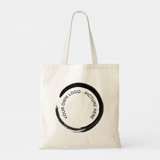 Persoonlijke foto QR-code en/of Logo-Canvas tas (Achterkant)