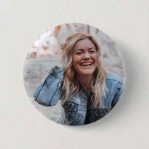 Persoonlijke foto ronde button 5,7 cm