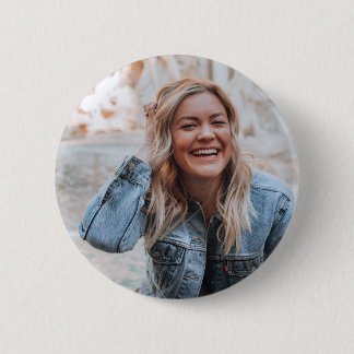 Persoonlijke foto ronde button 5,7 cm