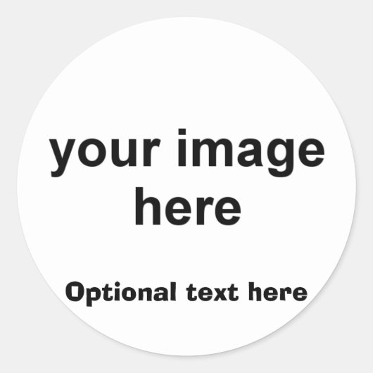 Persoonlijke foto ronde sticker (Voorkant)