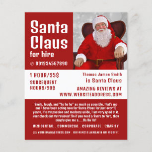 Persoonlijke foto, Santa Claus Entertainer Flyer
