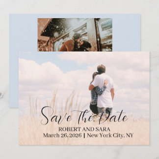 Persoonlijke foto save the date kaart