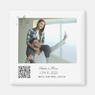 Persoonlijke foto save the date trouwmagneet magneet