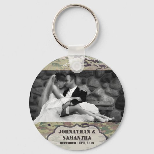 Persoonlijke foto Sleutelhanger Army OCP Camo Unif (Voorkant)