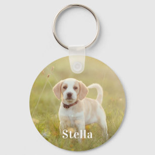Persoonlijke foto-sleutelhanger voor huisdierliefh sleutelhanger