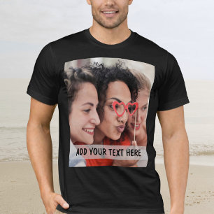 Persoonlijke foto & tekst of naam t-shirt