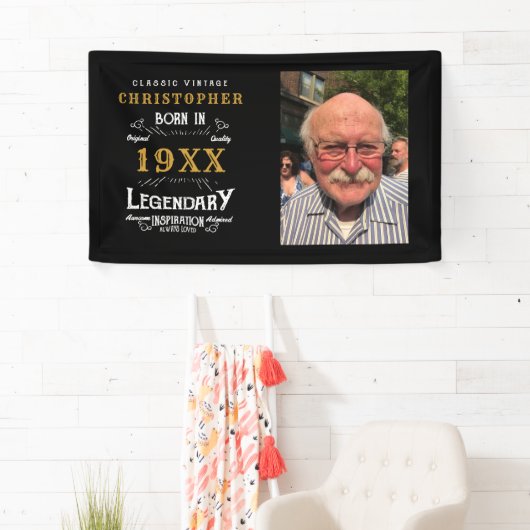 Persoonlijke foto Template vader verjaardag Spandoek (Insitu)