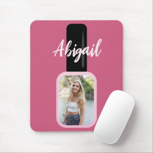 Persoonlijke foto Trendy Modern Pink Nail Pools Muismat
