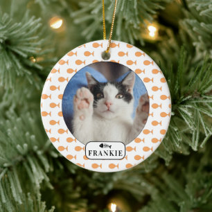 Persoonlijke foto van Cat Goldfish Pet Keramisch Ornament