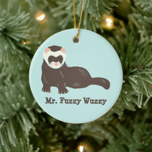 Persoonlijke foto van Custom Ferret Keramisch Ornament