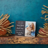 Persoonlijke foto van Dog Mam Pet Moederdag Fotoplaat (Zijkant)