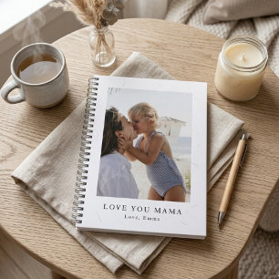 Persoonlijke foto van Love You Mama Op maat gema Notitieboek