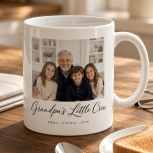 Persoonlijke foto van opa's kleine bemanning op mo koffiemok