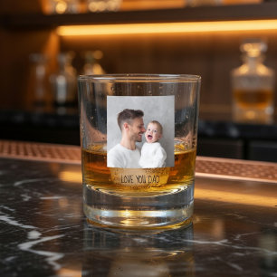 Persoonlijke foto van papa Aangepast Vaderdag ca Whisky Glas