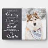 Persoonlijke foto van Pet Memorial Keepomwille Dog Fotoplaat (voorkant)