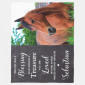 Persoonlijke foto van Pet Memorial Keepomwille Hor Fleece Deken (Voorkant)