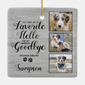 Persoonlijke foto van Pet Memorial Keepomwille Keramisch Ornament (Achterkant)