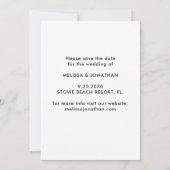 Persoonlijke foto van Pet Wedding Simple Dog Save The Date (Achterkant)