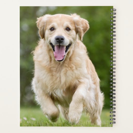 Persoonlijke foto van Puppy Dog Monogram Naam 5 Pe Planner (Achterkant)