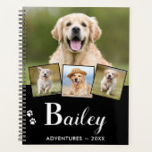 Persoonlijke foto van Puppy Dog Monogram Naam 5 Pe Planner (Voorkant)
