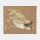 Persoonlijke foto van Shar Pei Dog Fleece Deken (Voorkant (Horizontaal))