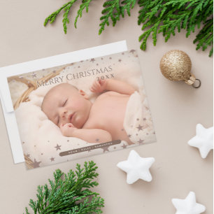 Persoonlijke foto van Tender Starry Kerstmis Feestdagenkaart