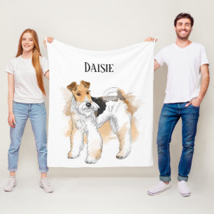 Persoonlijke foto van Wire Fox Terrier Fleece Deken