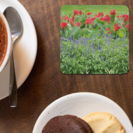 Persoonlijke foto vierkante kartonnen onderzetter