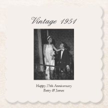 Persoonlijke foto voor 75-jarig huwelijksjubileumf