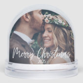 Persoonlijke foto voor prettige kerst sneeuwbol (Voorkant)