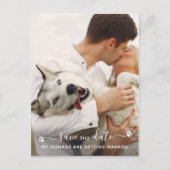 Persoonlijke foto-weduwschap met foto-opnamen opsl aankondigingskaart (Voorkant)