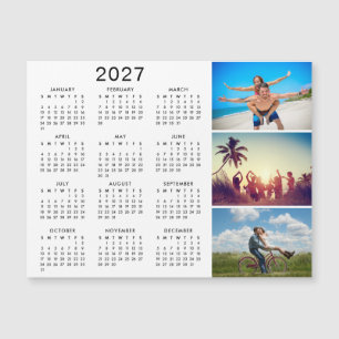 Persoonlijke Fotocollage 2027 Agenda Magneet
