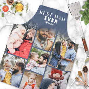 Persoonlijke Fotocollage Beste Papa Schort
