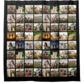 Persoonlijke fotocollage douchegordijn (Voorkant)