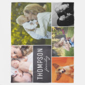 Persoonlijke fotocollage fleece deken (Voorkant)