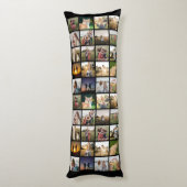 Persoonlijke fotocollage lichaamskussen (Achterkant (Verticaal))