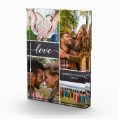 Persoonlijke Fotocollage Liefdesscript Verjaardag Fotoblokken (Rechts)