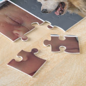 Persoonlijke fotocollage met twaalf foto's legpuzzel (Zijkant)
