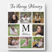 Persoonlijke fotocollage ter liefdevolle herinneri fotoplaat (Voorkant)