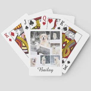 Persoonlijke Fotocollage van Huisdieren Pokerkaarten
