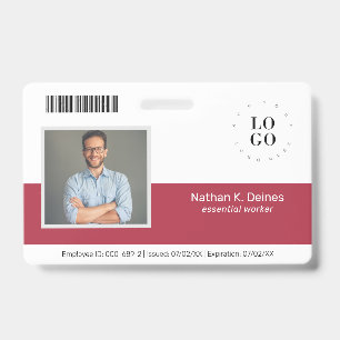 Persoonlijke Fotoidentificatiekaart voor Bedrijfsb Badge
