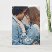 Persoonlijke Fotokaart met Monogram Kaart (Voorkant)