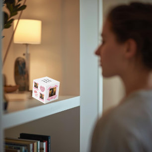 Persoonlijke fotokubus voor Valentijnsdag