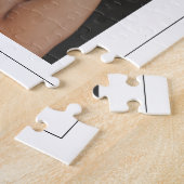 Persoonlijke fotoliefdeshartritpografie legpuzzel (Zijkant)