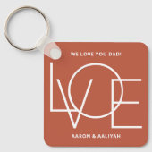 Persoonlijke fotoliefhebbers Vader Sleutelhanger (Voorkant)