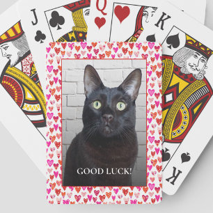 Persoonlijke Fotolijst Hart Vorm Geluk Pokerkaarten
