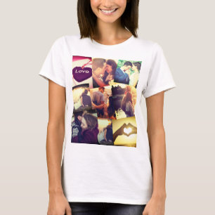 Persoonlijke fotomontage t-shirt