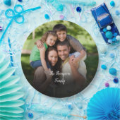 Persoonlijke fotonaam papieren bordje (Feest)