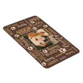 Persoonlijke fotonamen | Hond Magneet (Rechterzijde)