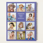 Persoonlijke foto's 11 Collage Trendy Periwinkle Planner (Achterkant)